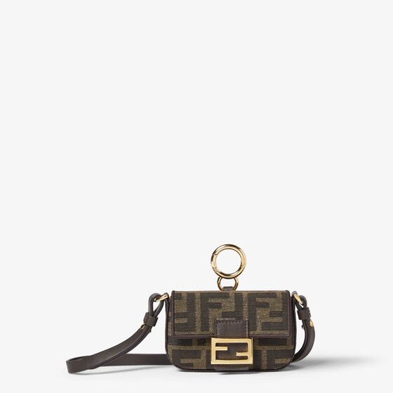 Fendi Nano Baguette Charm In Brown