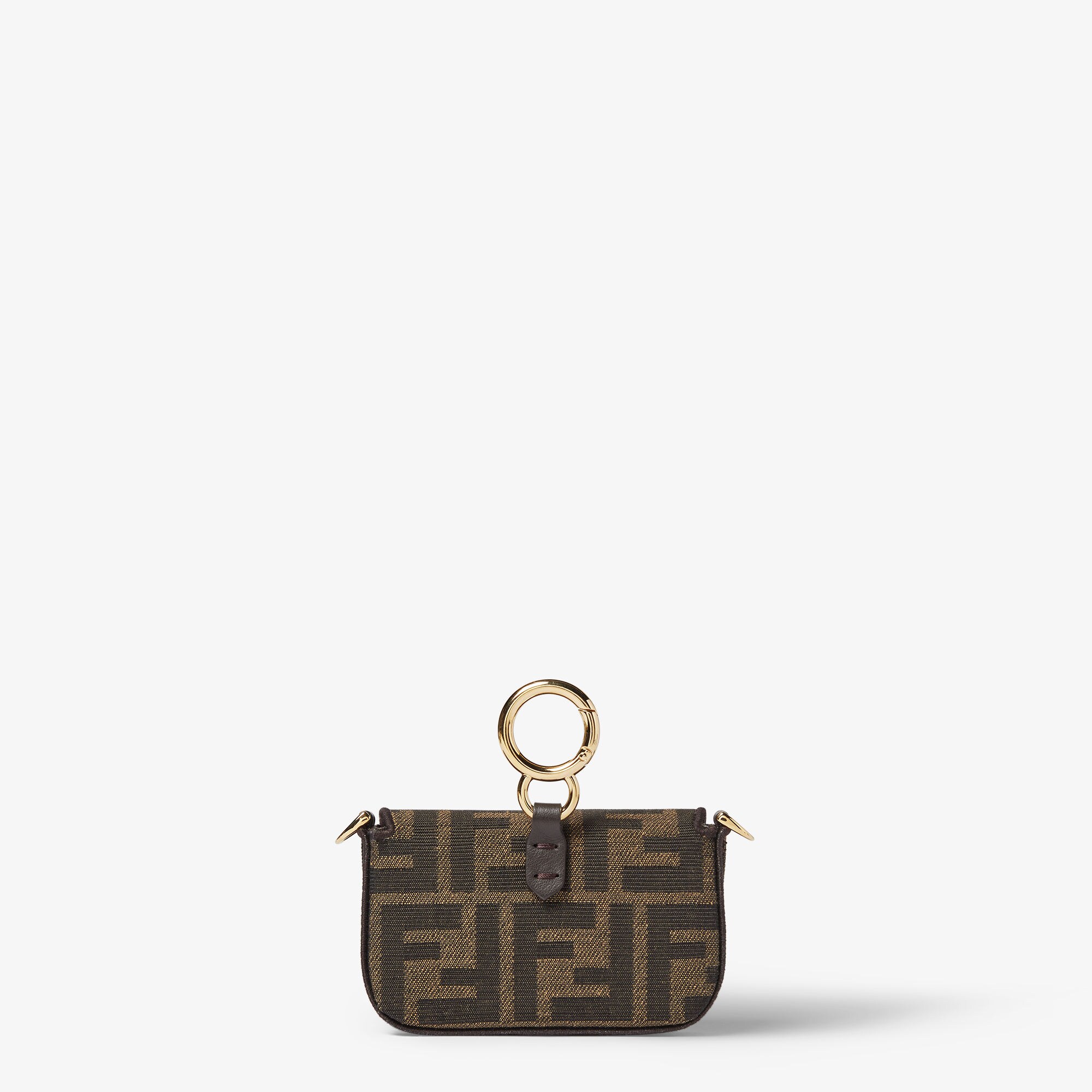Nano Baguette Charm Fabric Brown | Fendi