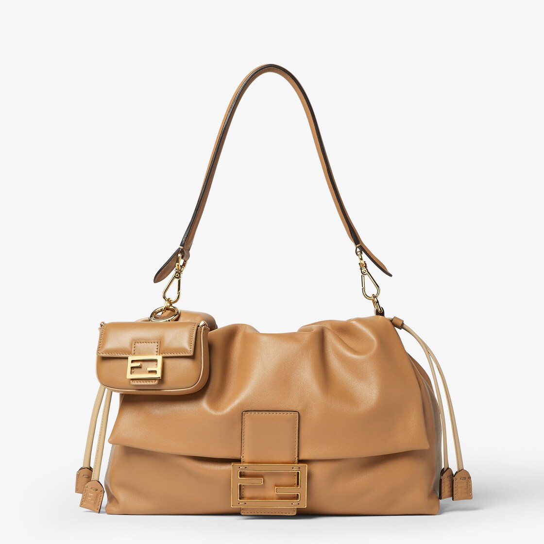 Nano Baguette Charm Leather Beige - Image 3/7