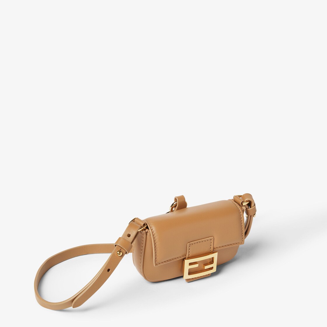 Nano Baguette Charm Leather Beige - Image 4/7