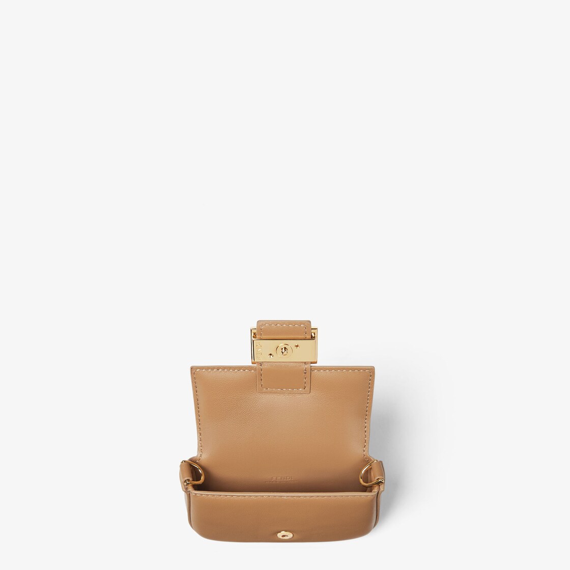 Nano Baguette Charm Leather Beige - Image 6/7