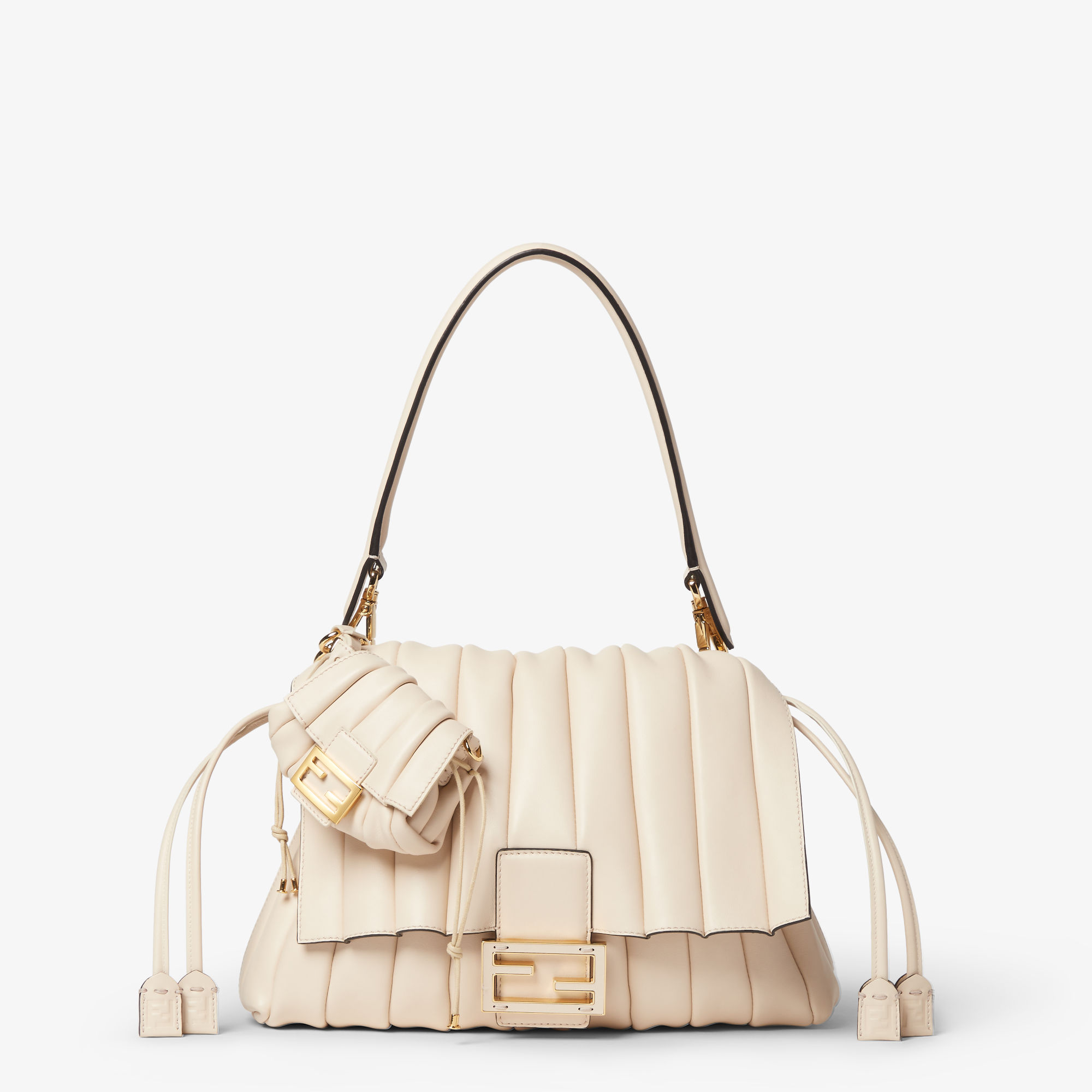 Mamma Baguette Nano Leather White | Fendi