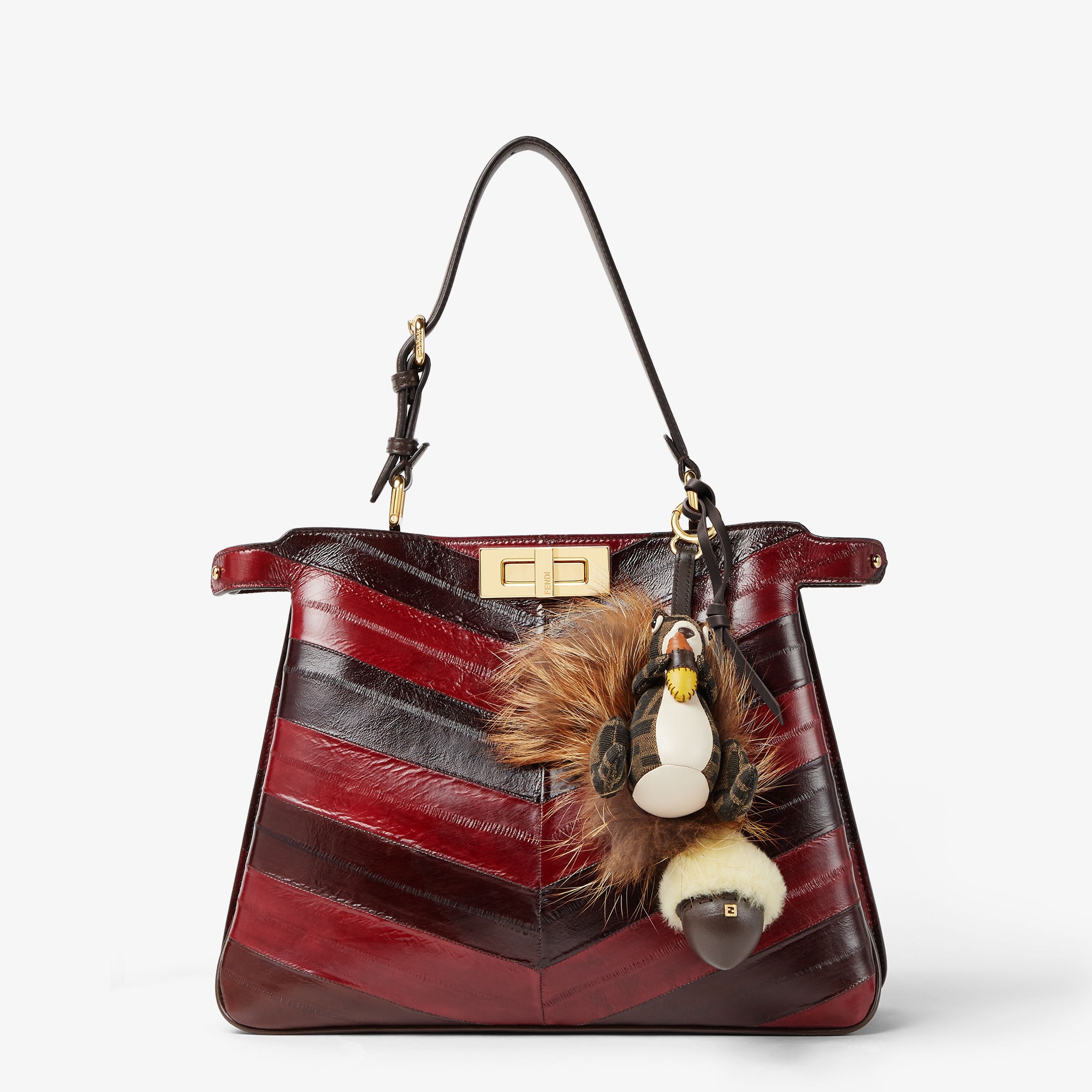 リスのチャーム ファブリック ブラウン | Fendi