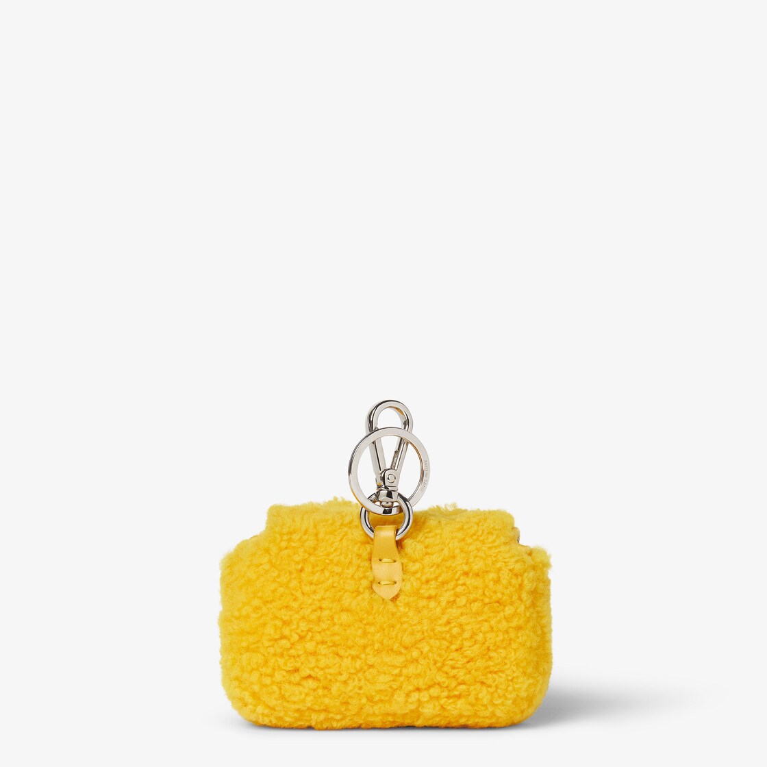 Nano Baguette Charm Fur Yellow - Image 3/5