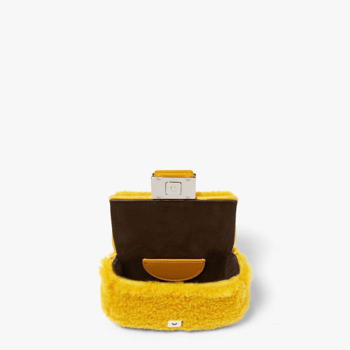 Nano Baguette Charm Fur Yellow - Image 4/5
