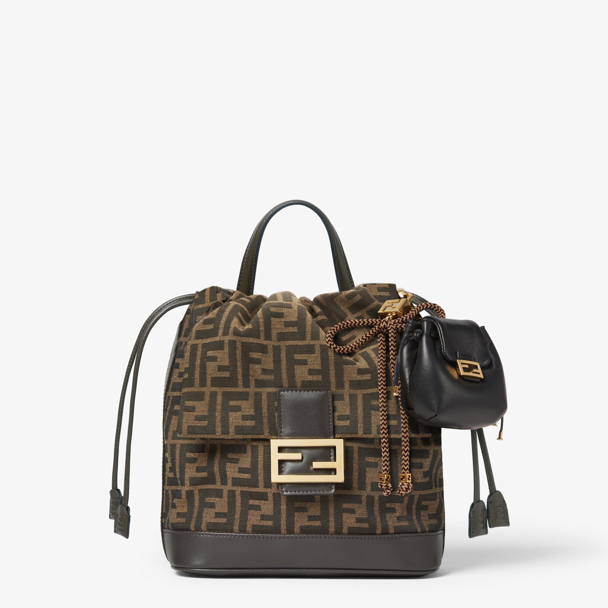 ナノ バックパック チャーム レザー ブラック | Fendi