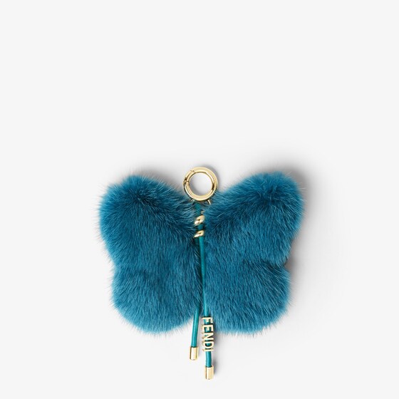 Fendi Butterfly Charm In Blue