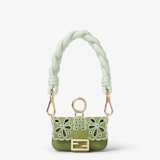 Fendi Nano Baguette Maxi Handle Charm In Neutral