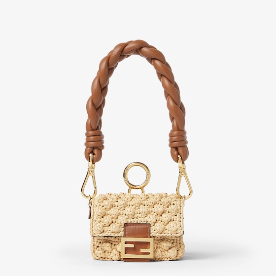 Fendi Nano Baguette Maxi Handle Charm In Purple