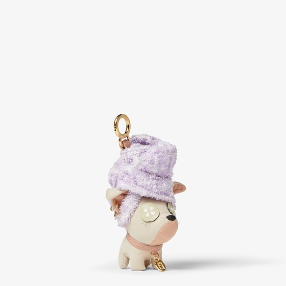 Fendi Bag charm made of beige microfibre | Thumbnail 3