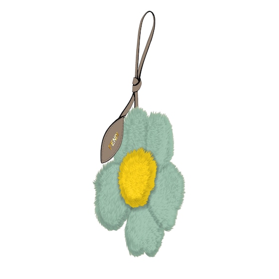 Fendi Sunny Side Flowers Charms In Pattern
