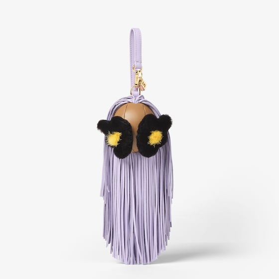 Fendi Bag Bugs Charm In Purple