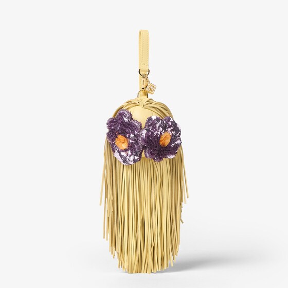 Fendi Bag Bugs Charm In Yellow