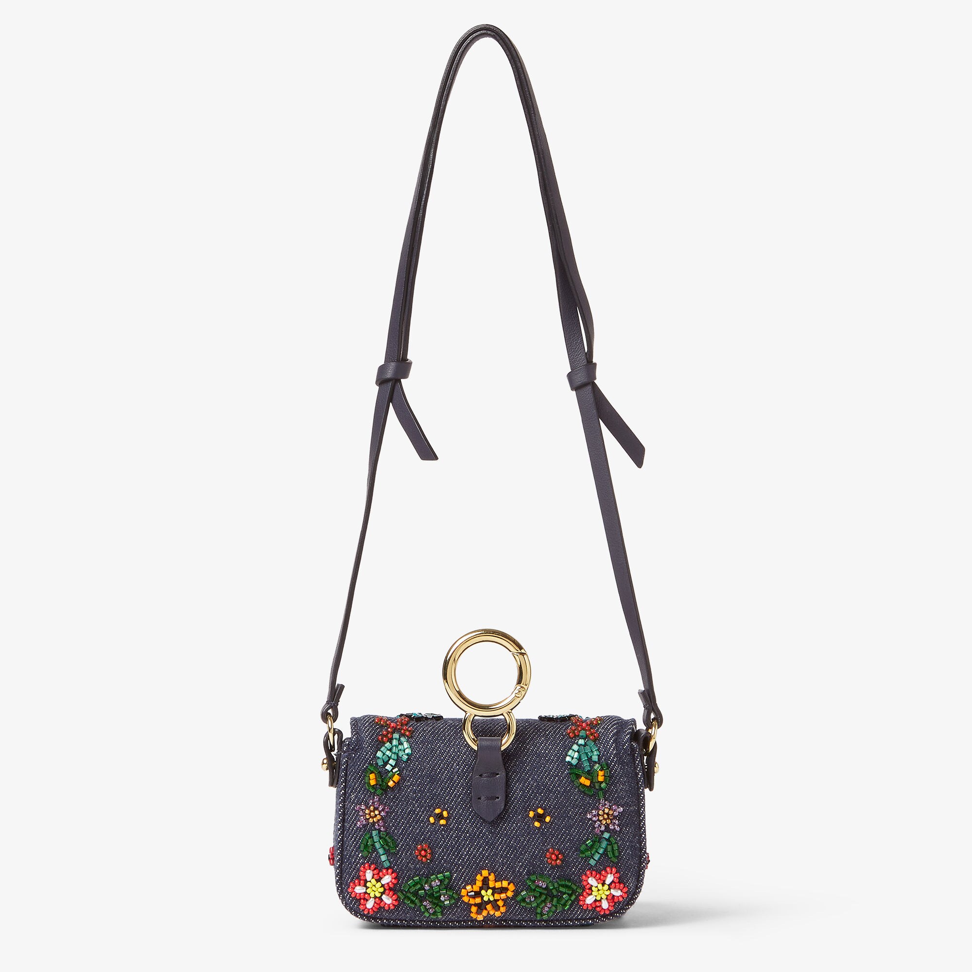 ナノ バゲット チャーム デニム ブルー | Fendi