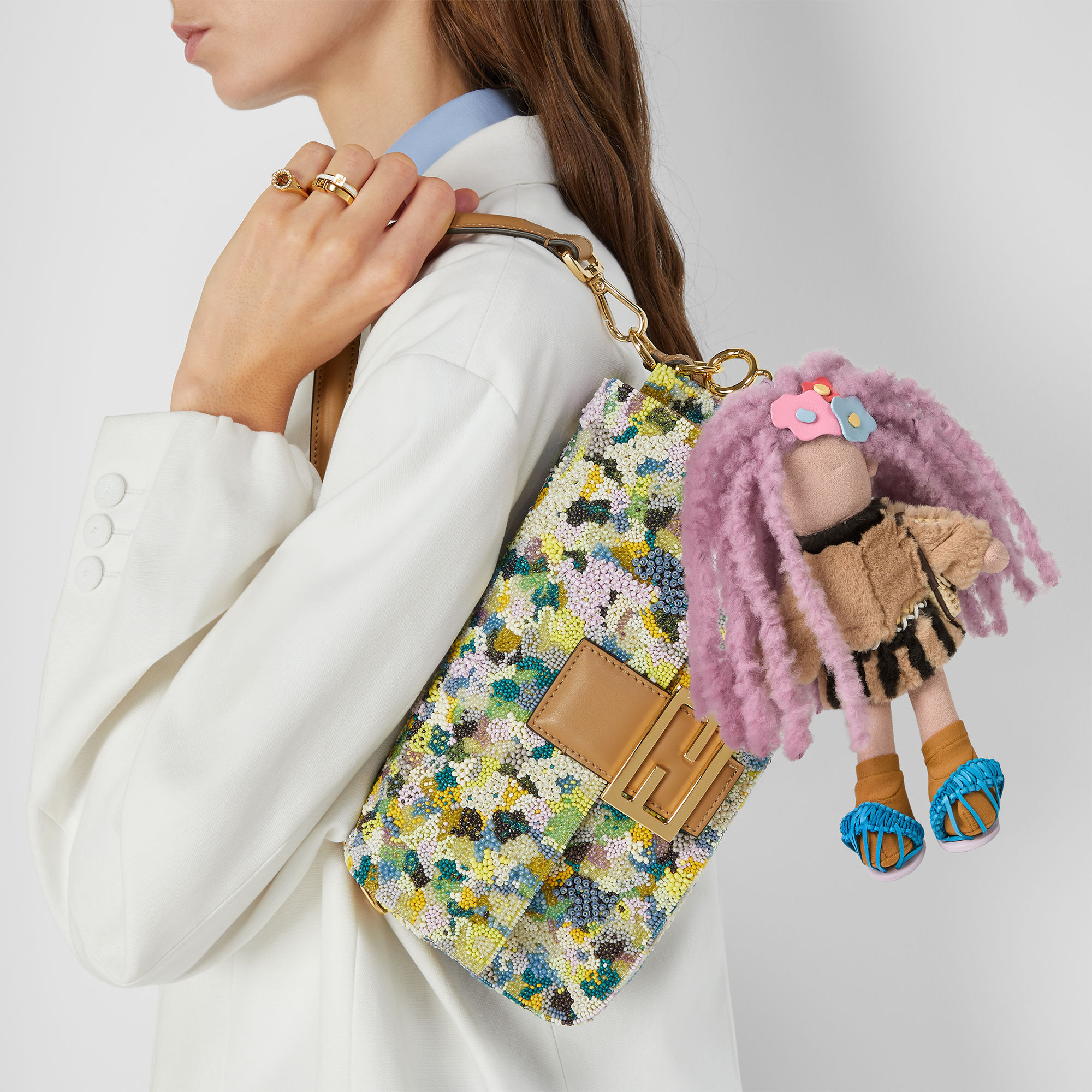 [Emma]FENDI ショルダーバッグ Emma collectable charm Fabric Multicolour | Fendi