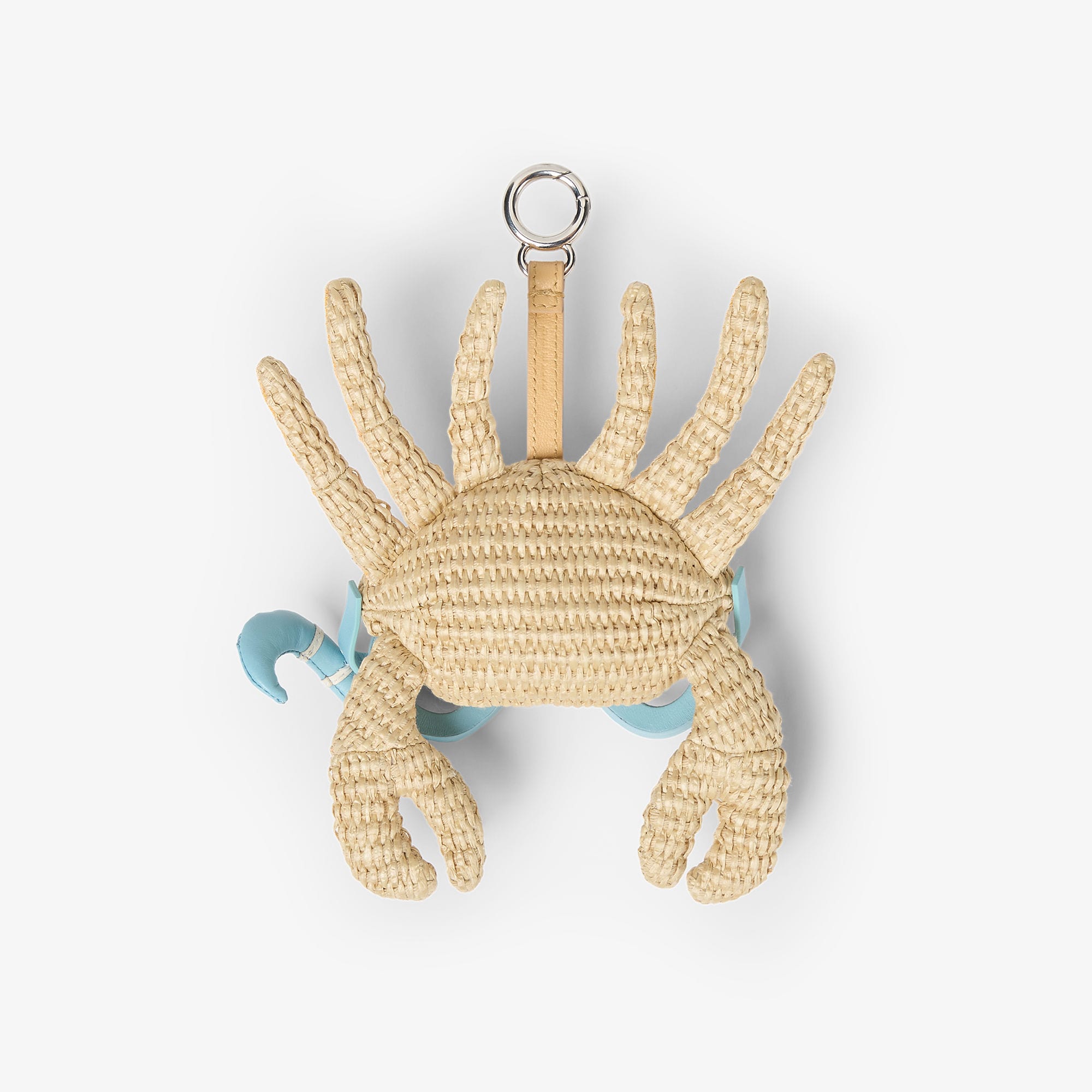 Raffia and jacquard charm Fabric Yellow | Fendi