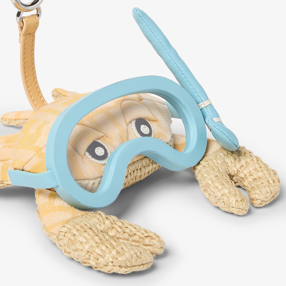 Raffia and jacquard charm