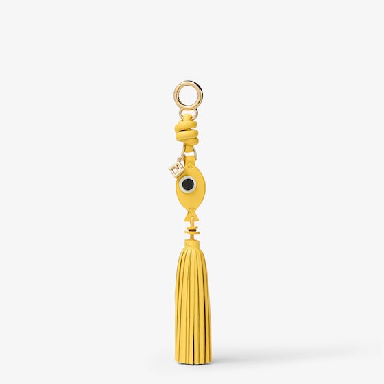 Fendi Fish Charm In Yellow