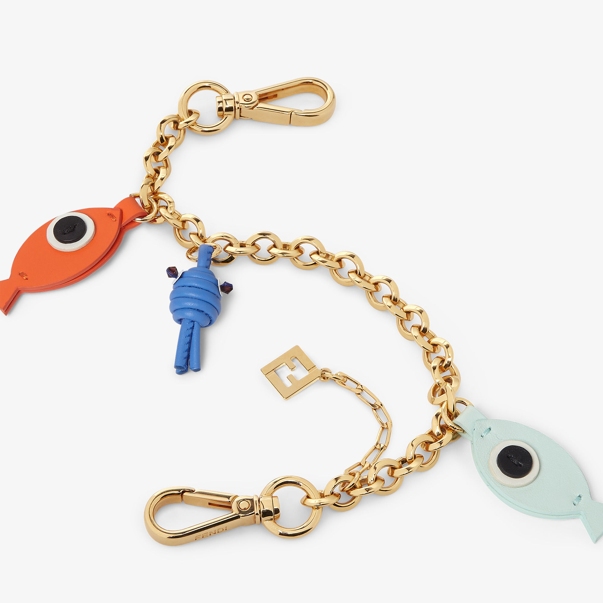 チェーン フィッシュ チャーム ゴールド仕上げ ゴールド | Fendi