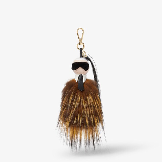 Fendi Charm From The Karlito Collection In Brown