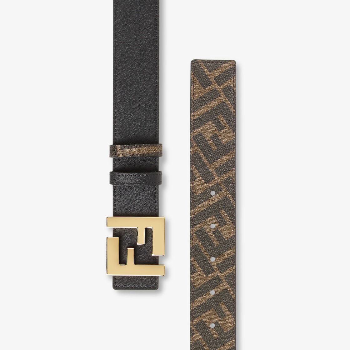 FFスクエアベルト レザー ブラック | Fendi FFスクエアベルト レザー ブラック | Fendi
