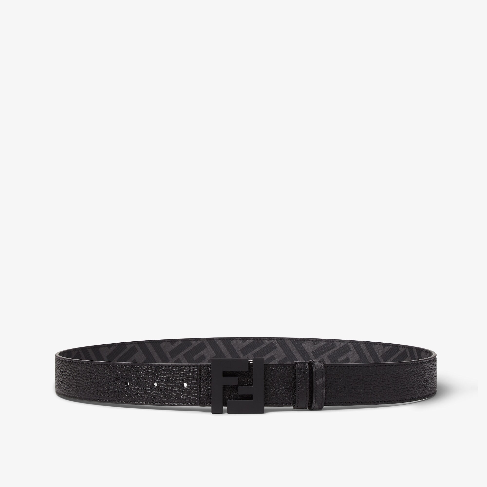 FF BeltBrown leather and fabric reversible belt