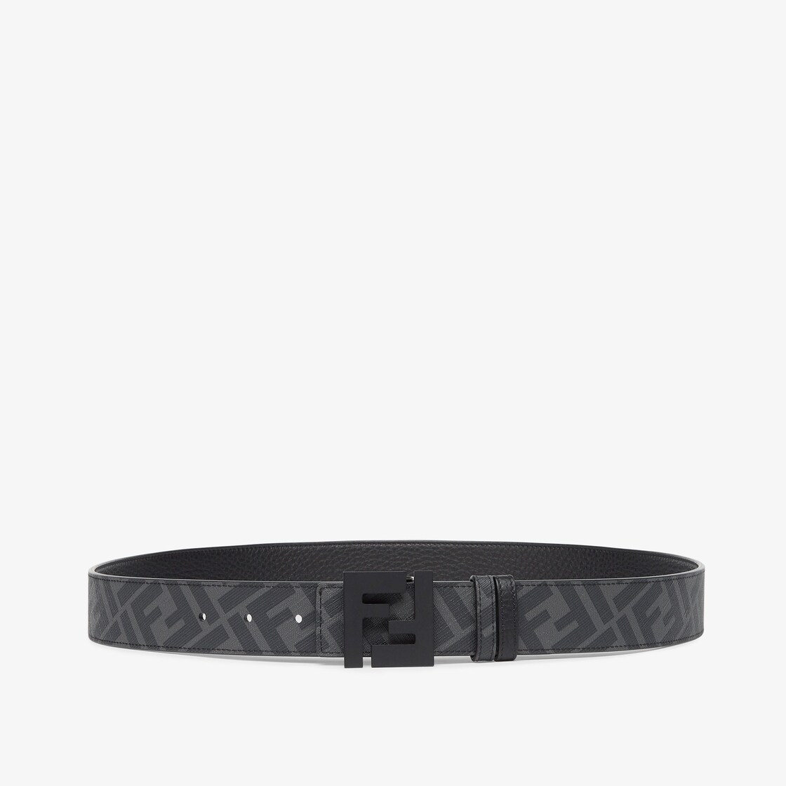 FENDI: belt in leather and coated cotton - Black