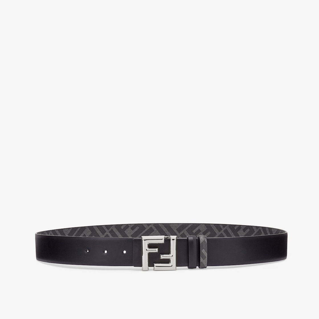 FF Rounded Belt Leather Black | Fendi FF Rounded Belt Leather Black | Fendi
