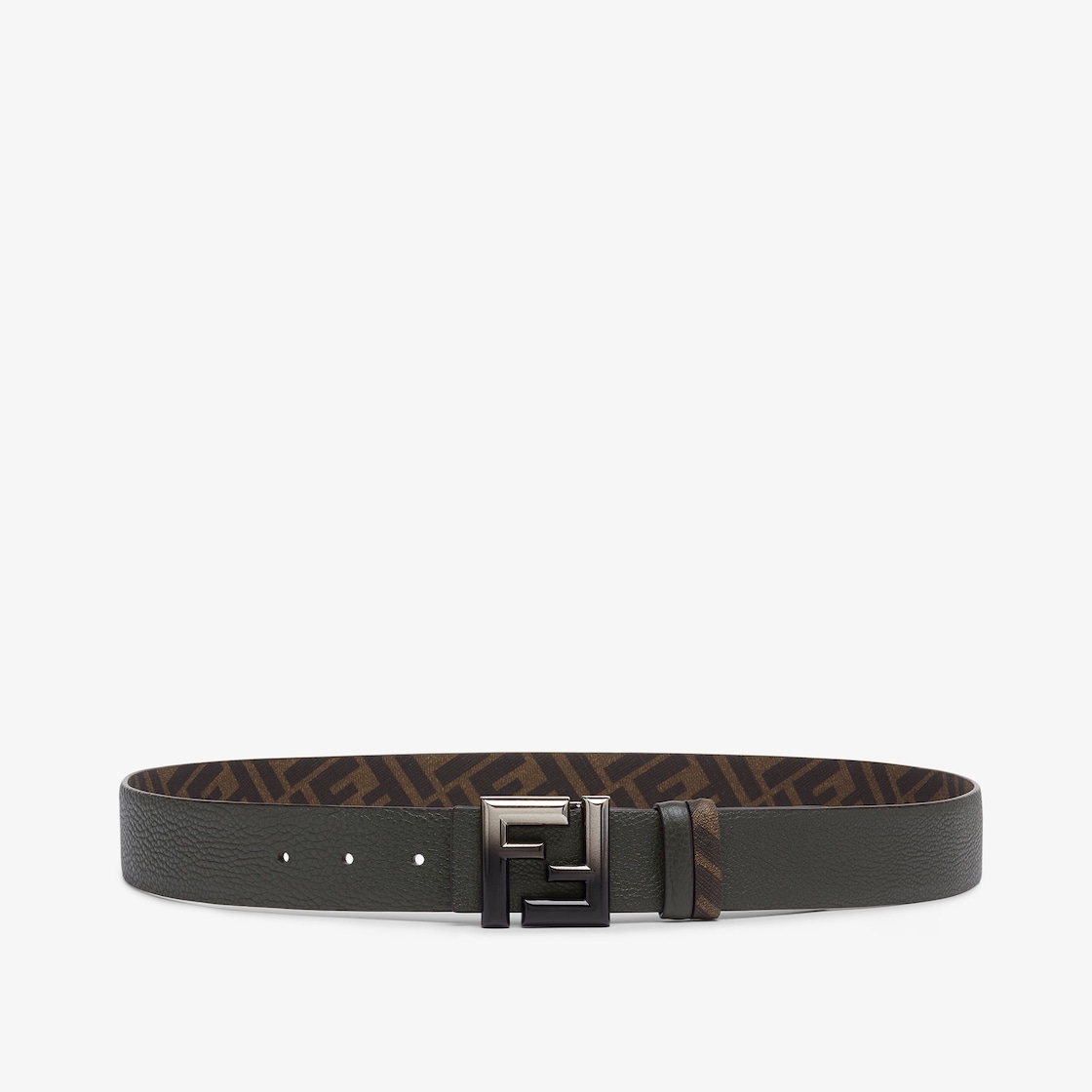 FF Rounded Belt Cuoio Romano leather Green - Image 1/4