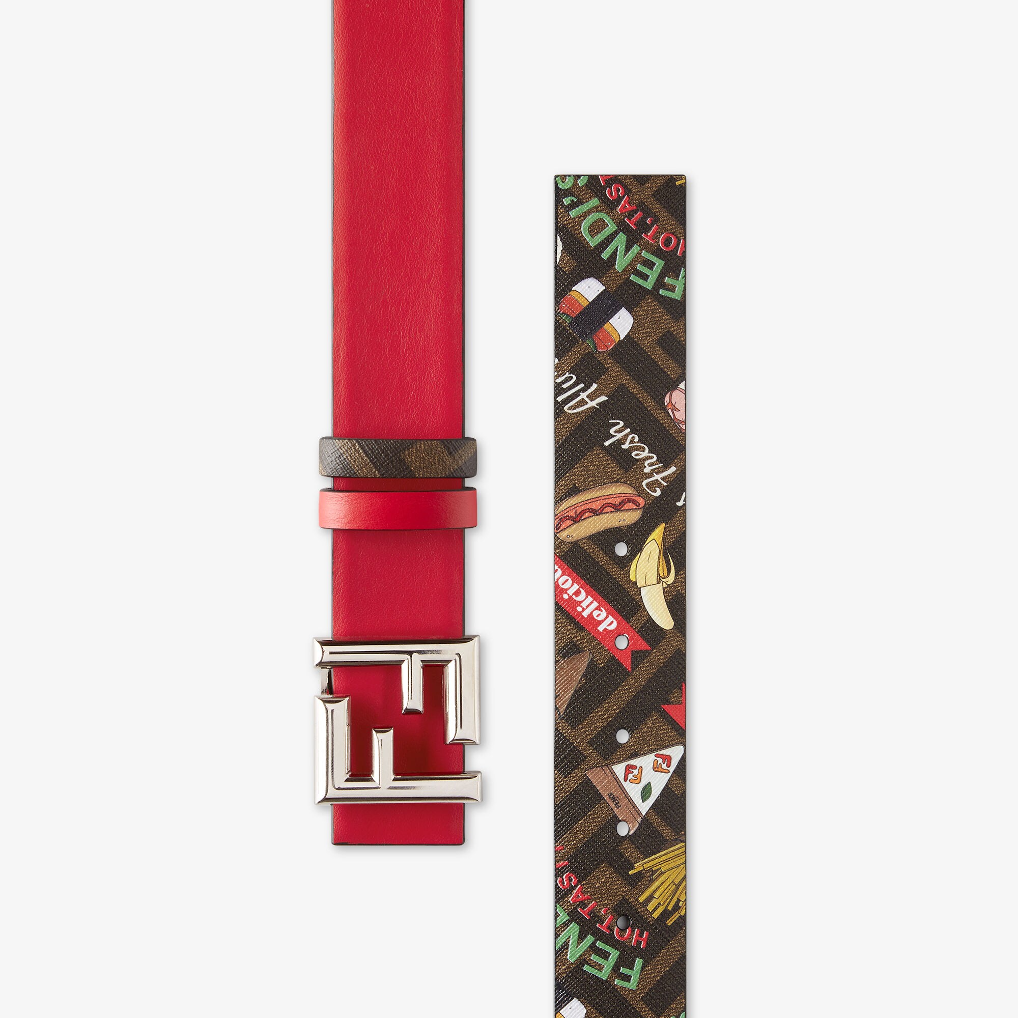 Red fendi monster belt online