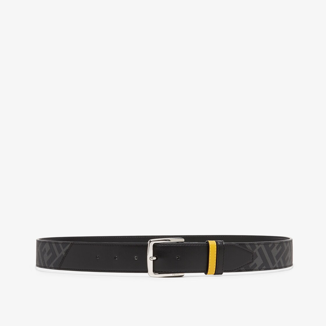 Black and white fendi belt hotsell