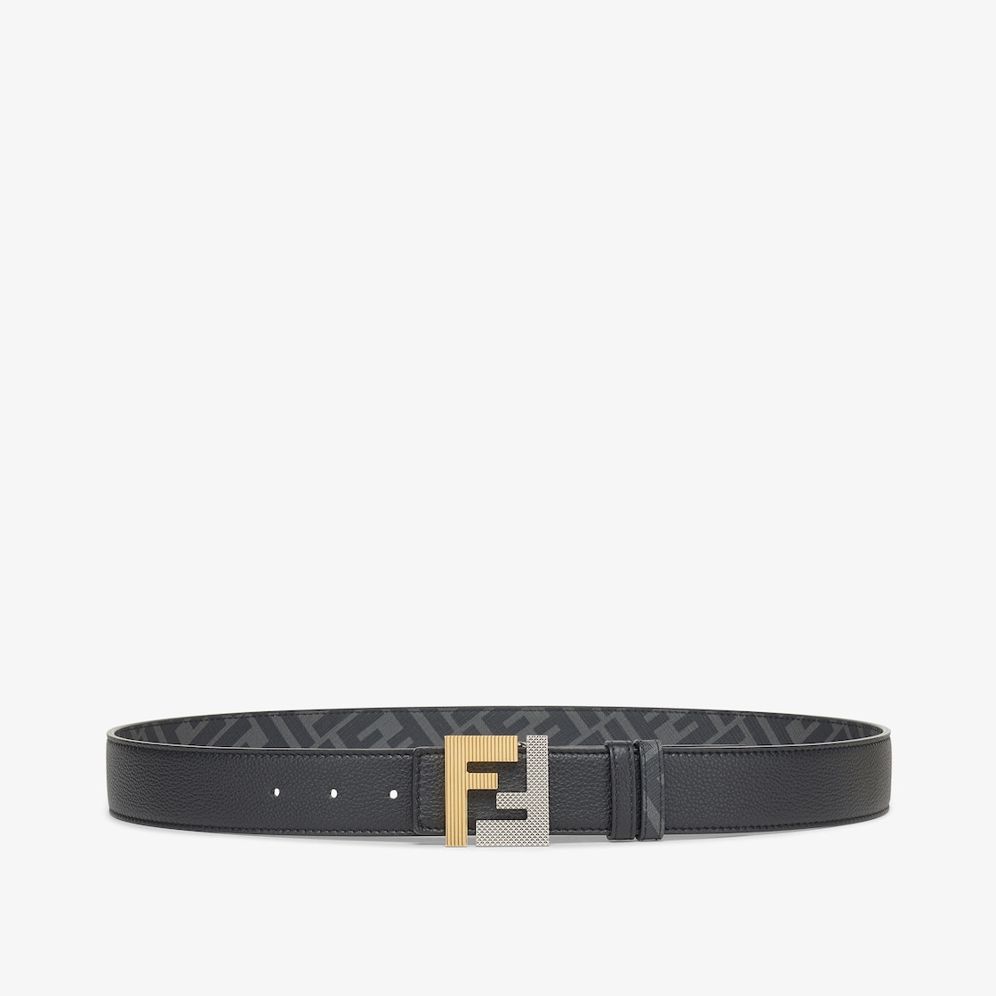 Men's forever fendi store belt with brass buckle