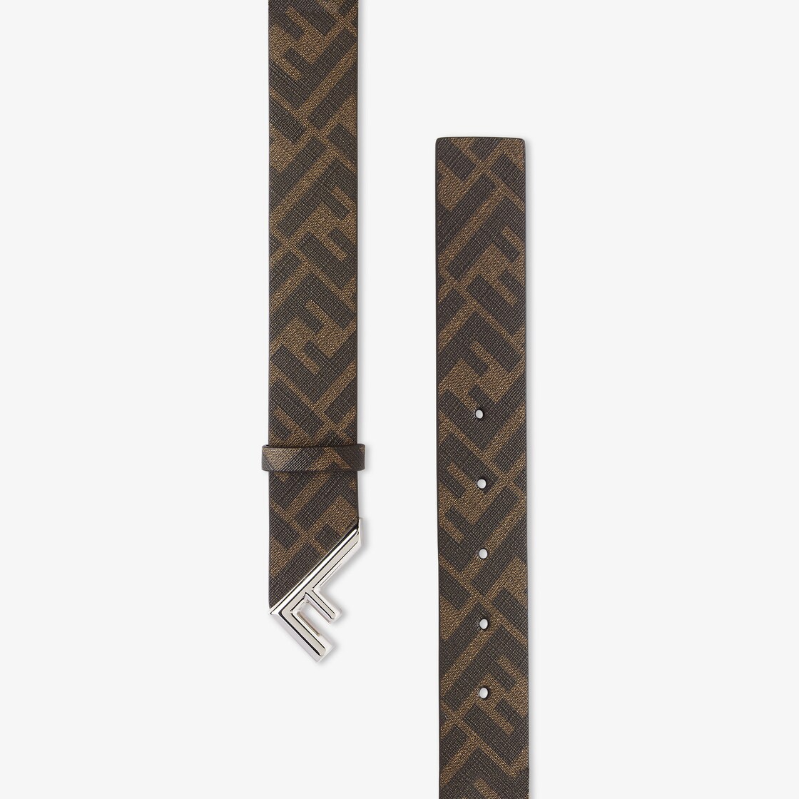 Fendi Five Belt Brown FF canvas belt Fendi