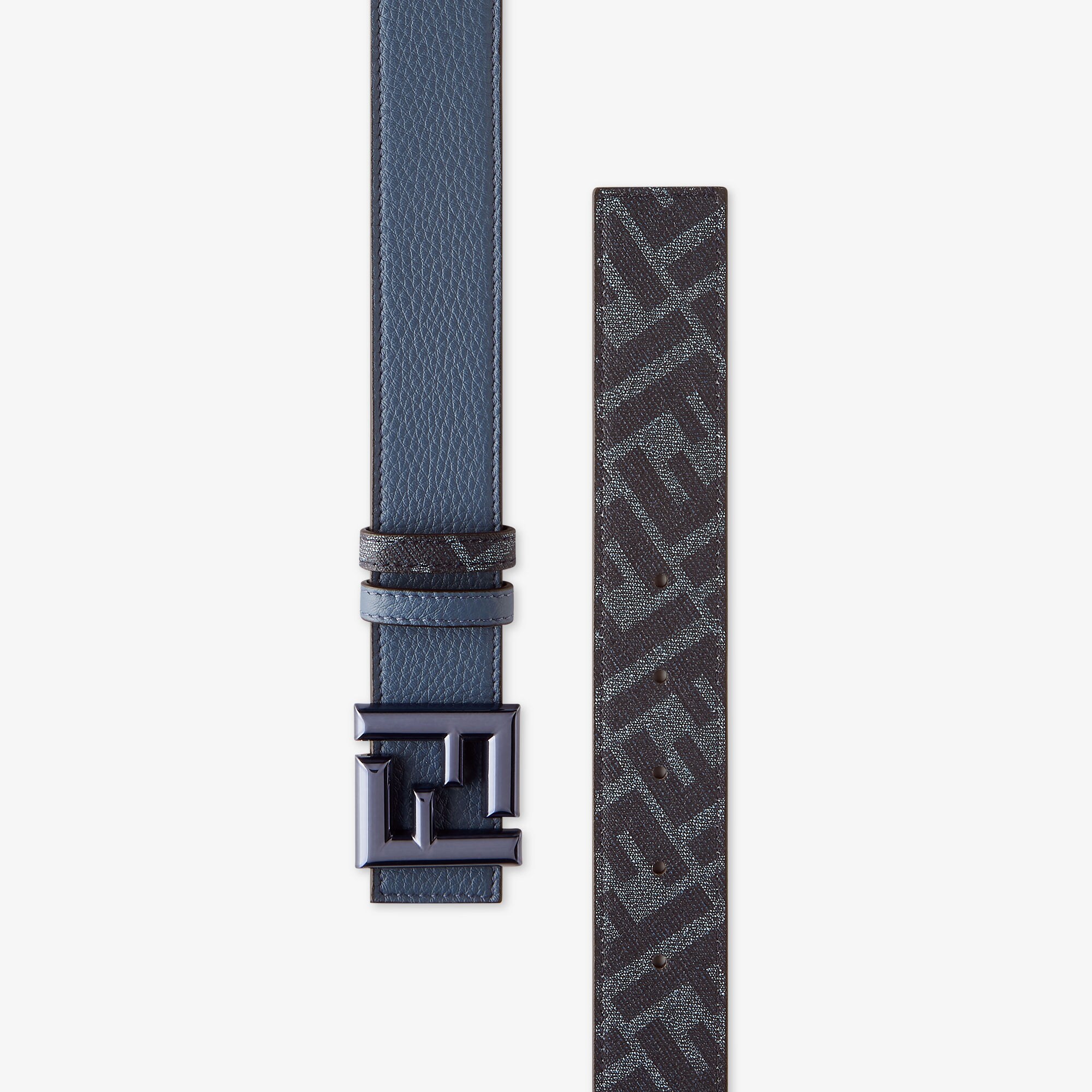 ラウンド FFベルト カーフレザー ブルー | Fendi ラウンド FFベルト カーフレザー ブルー | Fendi