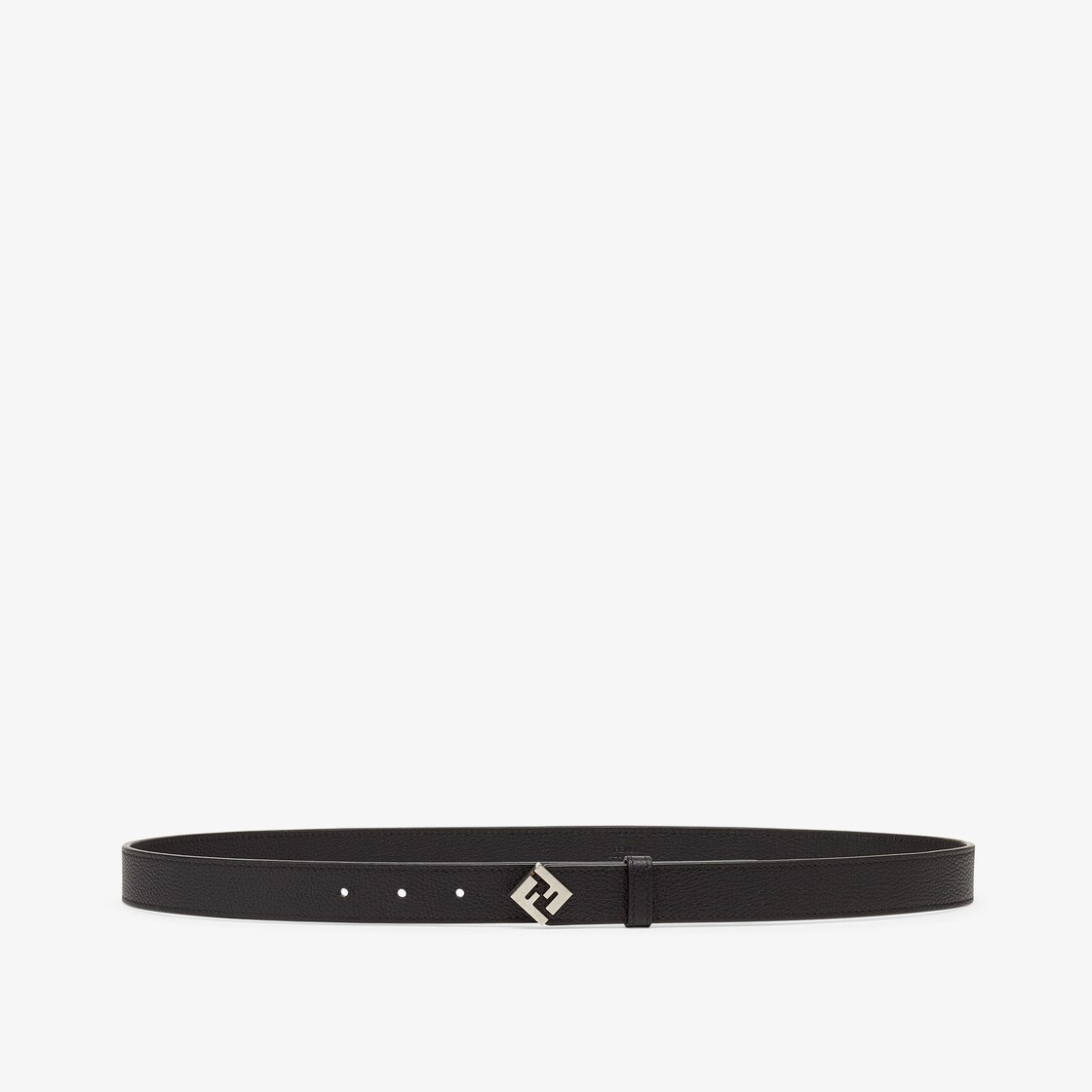 Ceinture FF Squared Ceinture en cuir noir Fendi