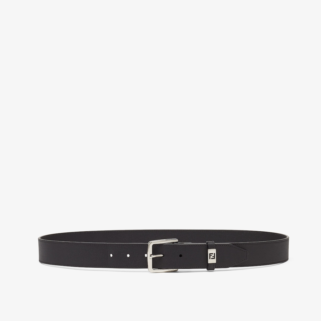 FF Belt Black leather belt Fendi