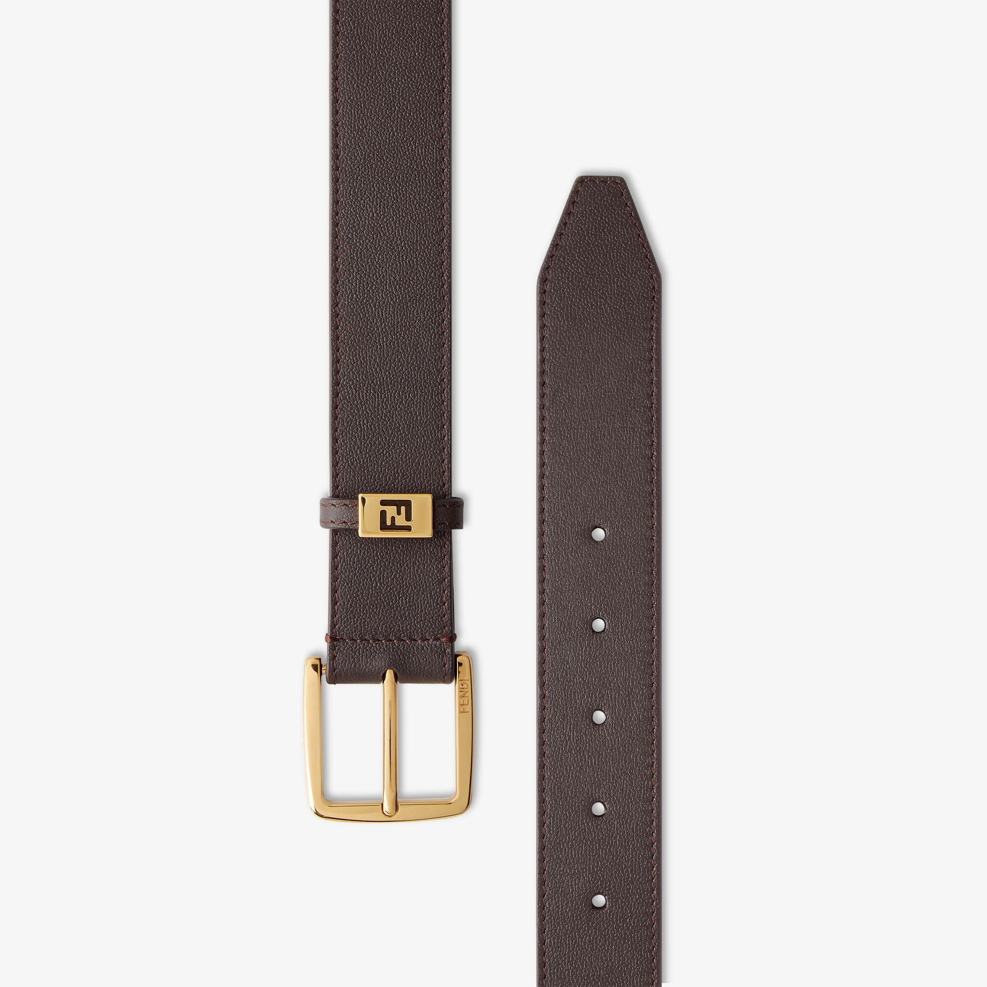 FFベルト レザー ブラウン | Fendi