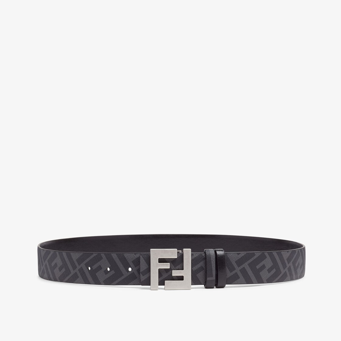 FF Squared Belt Leather Black Fendi