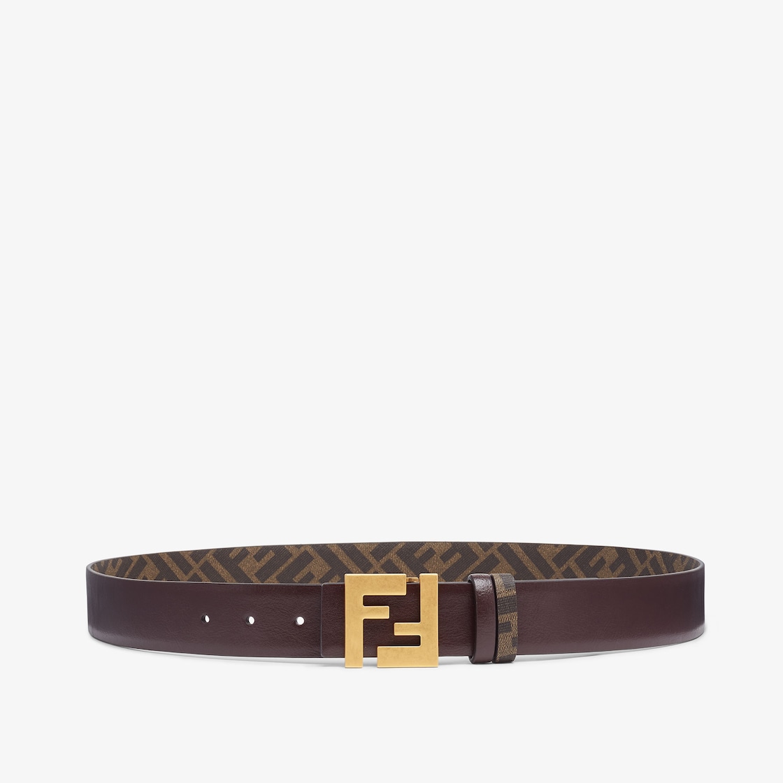 FFスクエアベルト レザー ブラウン | Fendi FFスクエアベルト レザー ブラウン | Fendi