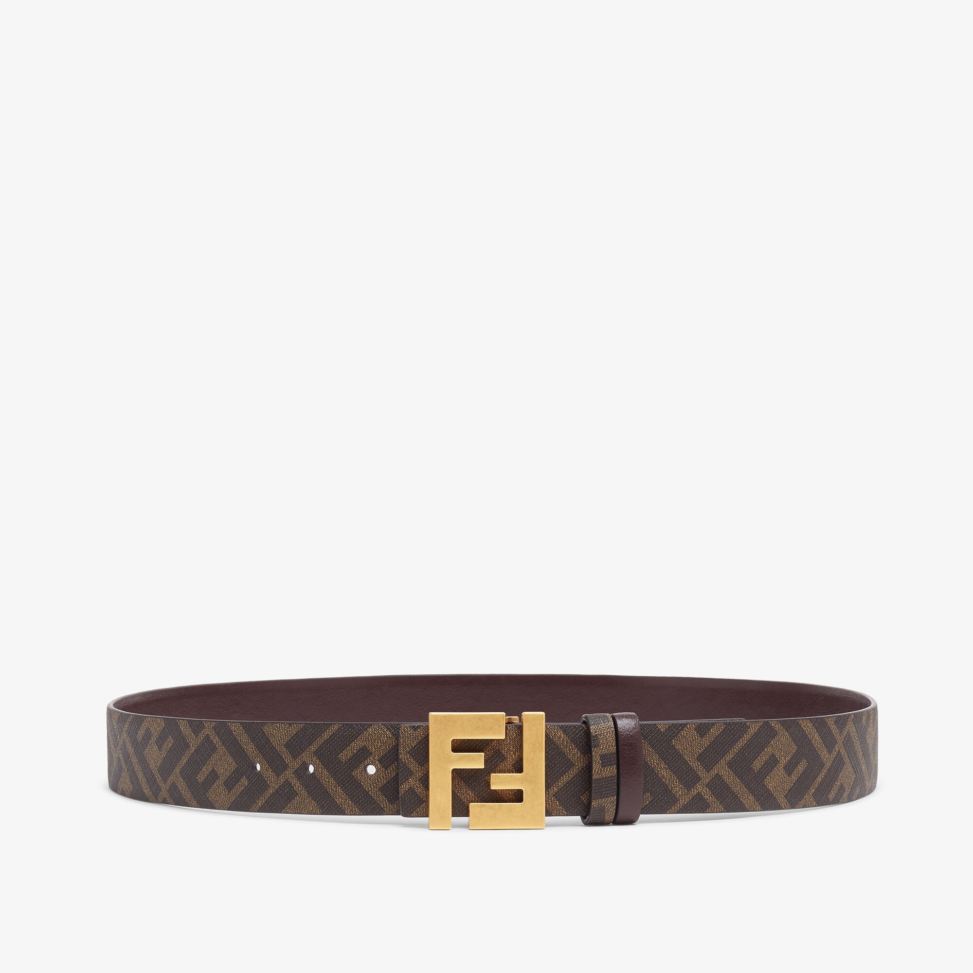 FENDI ロゴバックル ベルト 26/65 ブラウン レザー GP