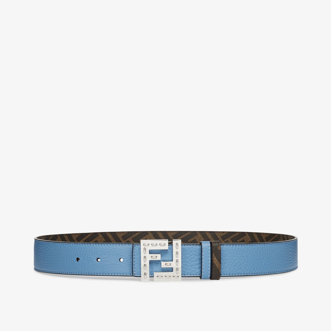 FF Squared Belt Cuoio Romano leather Light blue - Image 1/4