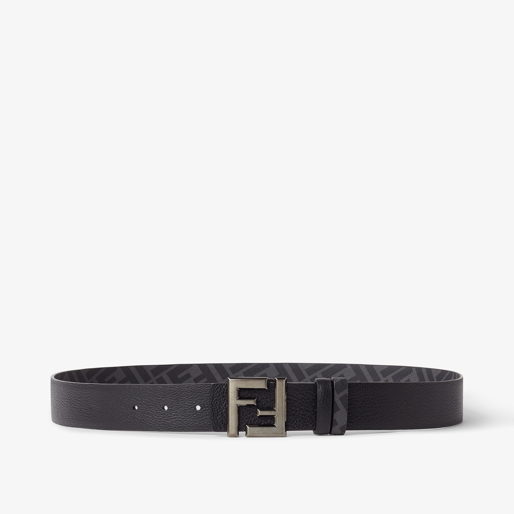 FF Squared Belt Leather Black | Fendi