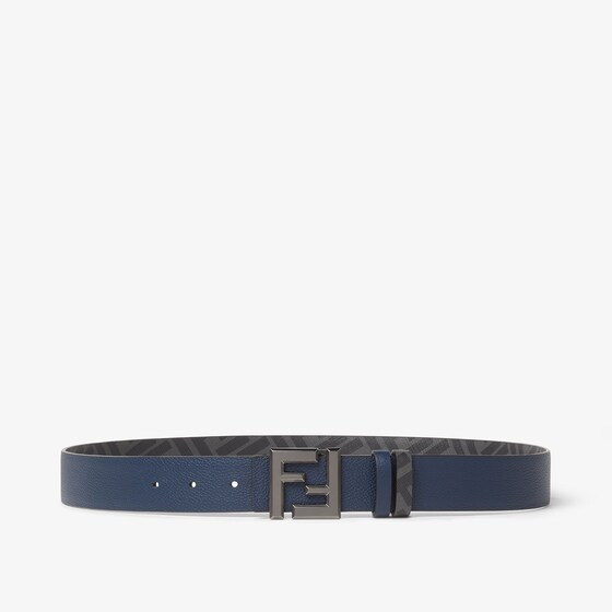 Fendi Ff Squared Belt In Blue