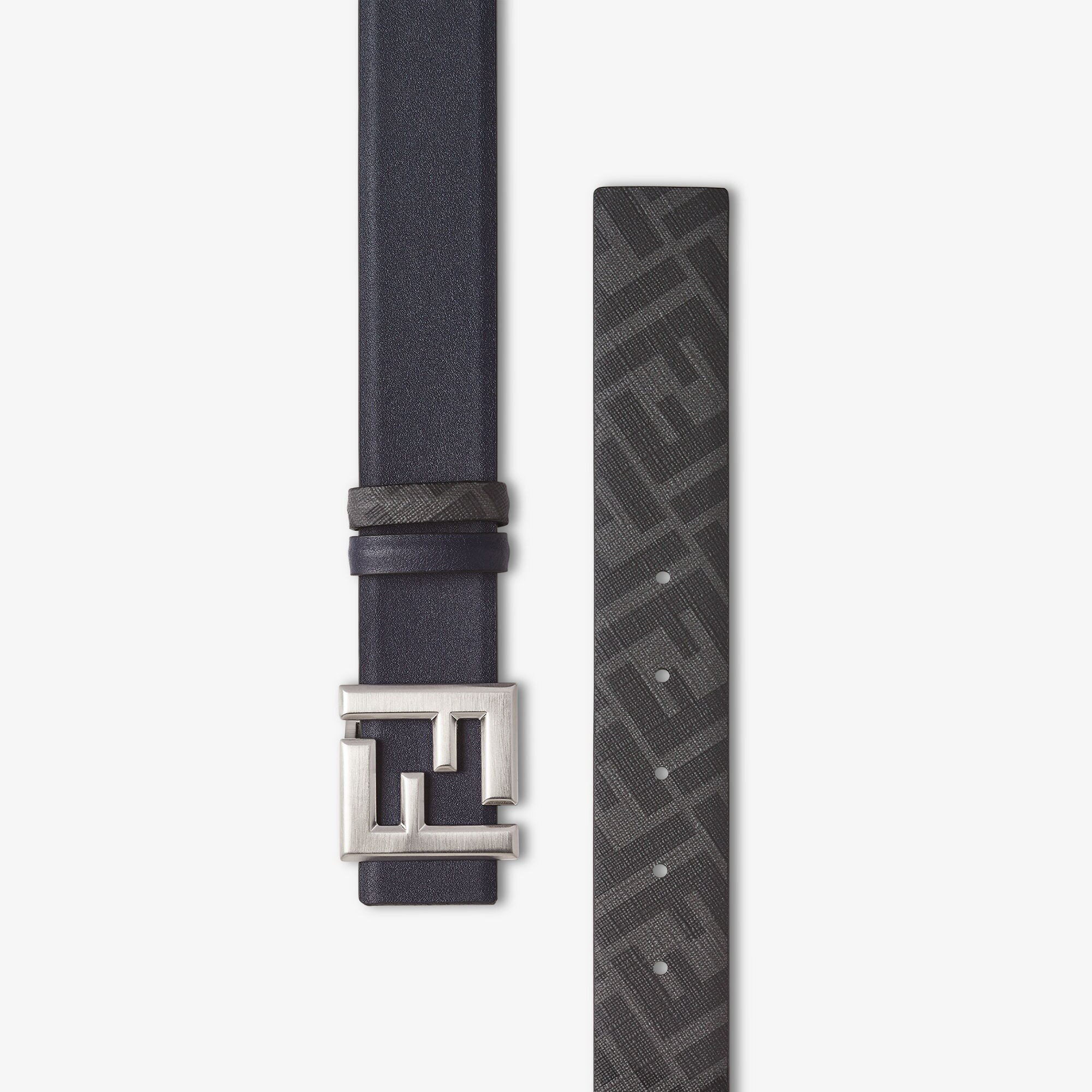 FF Squared Belt Leather Blue | Fendi FF Squared Belt Leather Blue | Fendi