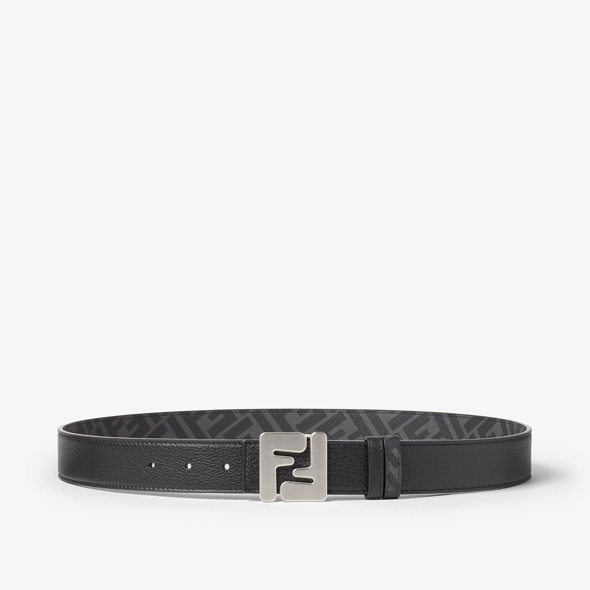 FF Squared Belt Leather Black | Fendi