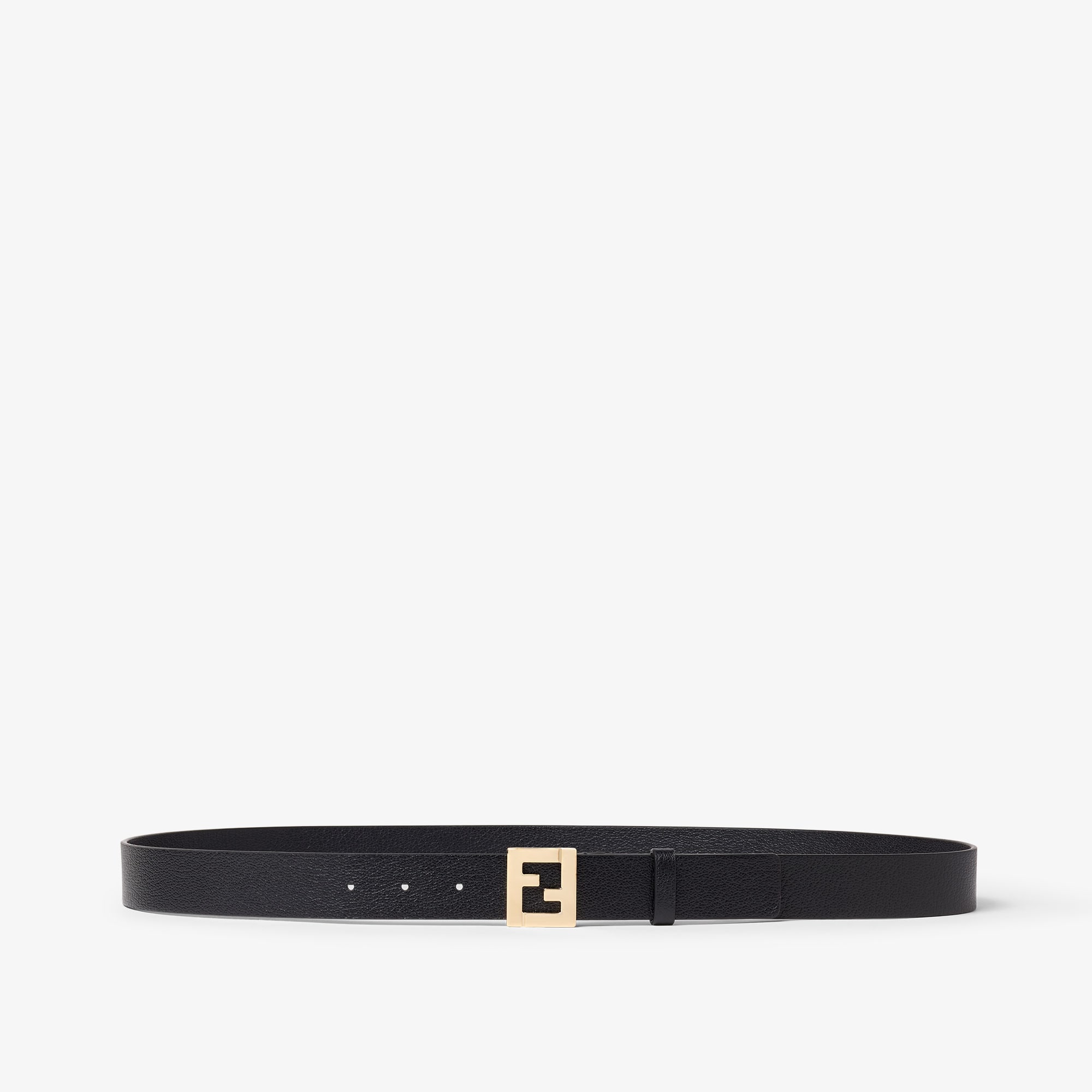 山*口様 FENDI ラウンド FFベルト ラウンド FFベルト レザー ブラック