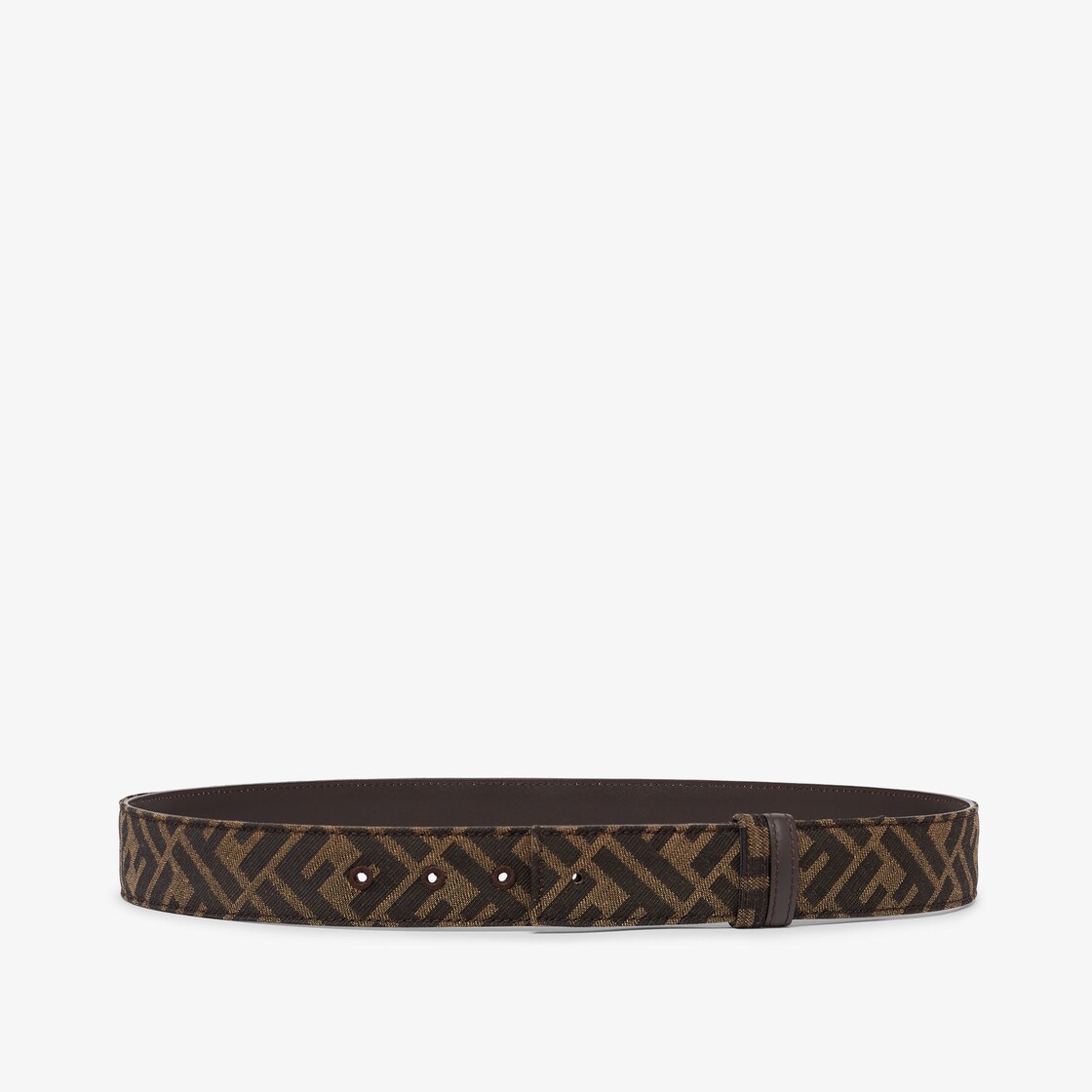 Fendi brown leather discount belt