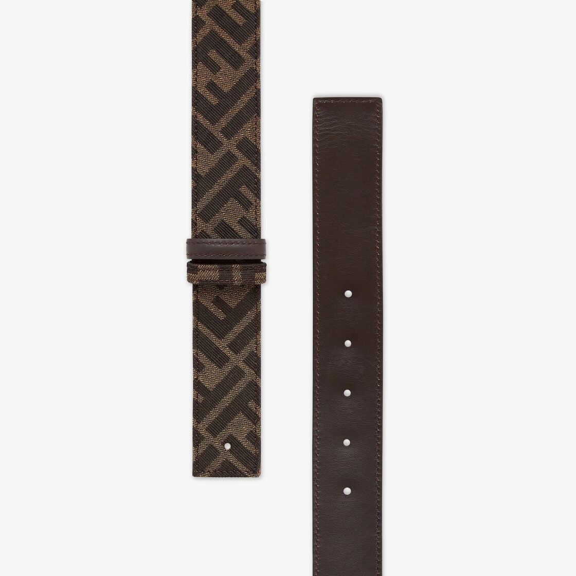 FF Belt - Brown FF fabric belt | Fendi