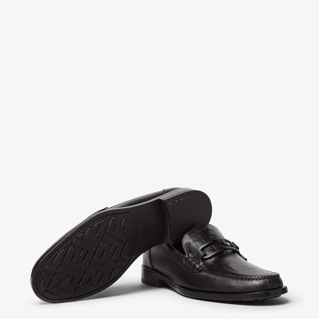 Fendi O'Lock loafers Black leather loafers Black - Image 5/6