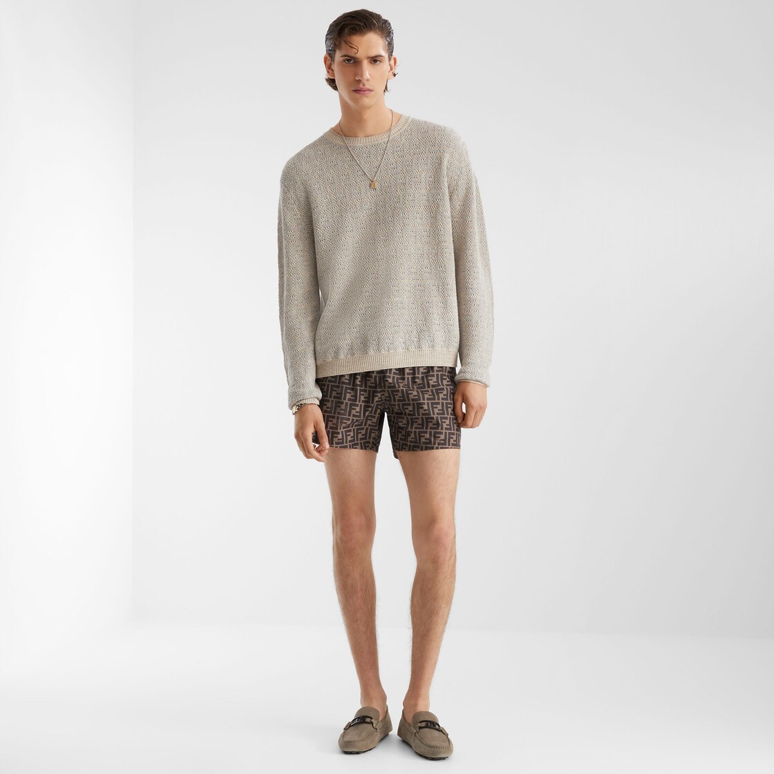 Fendi bug outlet eye swim shorts